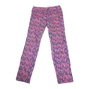 Lilly Pulitzer Kelly Skinny Ankle Pant Mandevilla Pink Slathouse Stripe Size 2